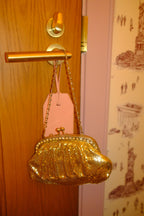 Vintage Gold Chainmail Clutch (Vintage 1920's)