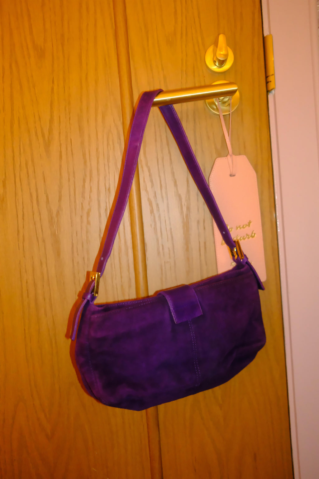 Fendi Suede Baguette