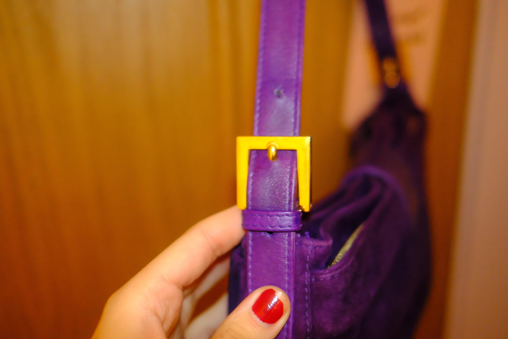 Fendi Suede Baguette