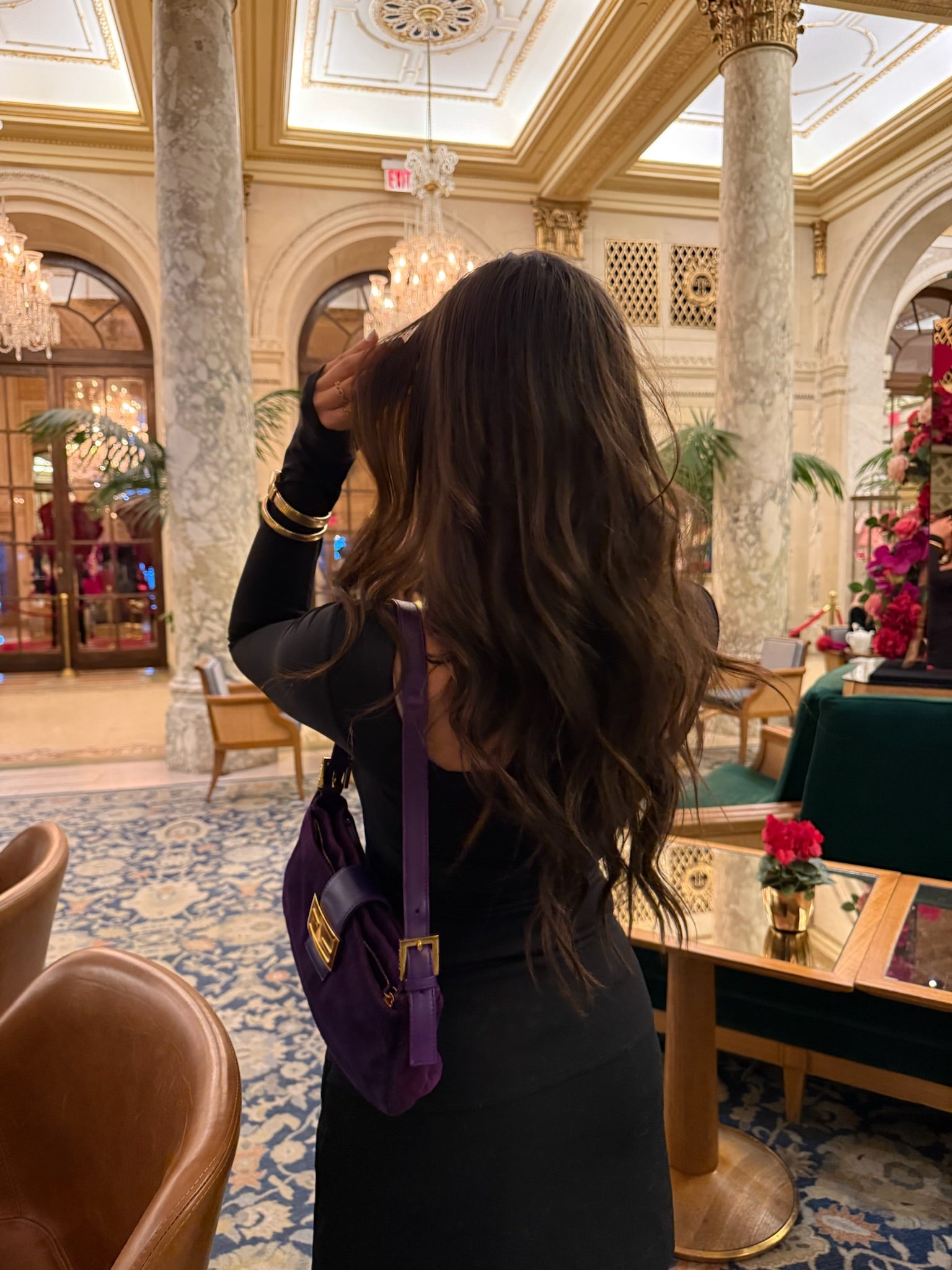 Fendi Suede Baguette