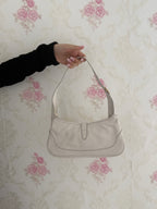GUCCI Jackie Slim textured-leather shoulder bag